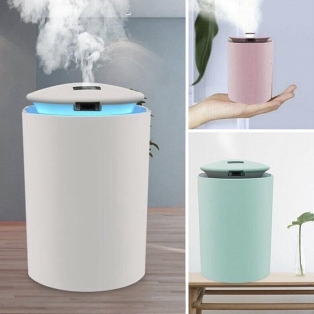LED Night Light Up Electric Air Diffuser Aroma Oil Humidifier Essential Oil Diffuser Cool Mist Humidifier Mist Mode for Home Office Room