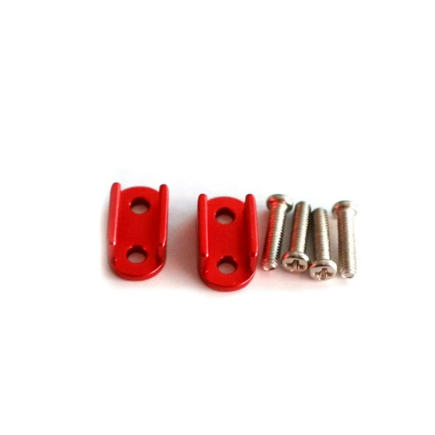 Amortiguador de placa de acero Bewildely 1/10 2 piezas para WPL D12 RC Rojo