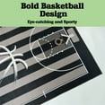 thumbnail image 4 of Basketball Rug Non-Slip 5x7 ft,Basketball Court Design for Bedroom Game Room Decor, 4 of 8