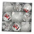 thumbnail image 4 of 9 bolas navideñas surtidas para árbol de Navidad. Plata, 4 of 9