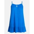 thumbnail image 5 of No Boundaries Scoop Neck Cotton Dress Coverup, Women’s XXS-XXL, 5 of 5