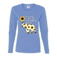 thumbnail image 2 of In A World Where You Can Be Anything Be Kind Inspirational/Christian Womens Graphic Long Sleeve T-Shirt, Light Blue, X-Large, 2 of 3