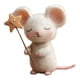 thumbnail image 3 of Ratones hechos a mano con adornos de muñecos de ratón estrella, miniatura navideña creativa para interiores Estilo E, 3 of 7