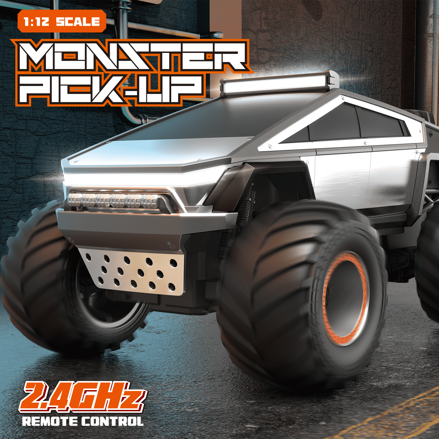 Remote Control Car, 1:14 Scale Remote Control Truck, 4WD Off Road Toy Rock Crawler RC Car with Dual Motors LED Headlight for Boy Kids Adults