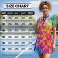 thumbnail image 5 of Chririnla Rainbow Print Women's Tennis Dress with Collar Quick Dry Short Sleeve Golf Tennis Dress with Built in Shorts 2 Piece Zip up Workout Athletic Sundress Plus Size for Women, 5 of 7