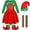 Red, variant on Christmas clothes Christmas decorations Elegant Style For Adults Festive Performance Outfit With Classic Red And Green Design santa suit