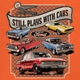 thumbnail image 3 of Still Plays With Cars Ford Falcon Unisex Hoodie 60-70s Classic Muscle Car, 3 of 7