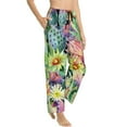 thumbnail image 2 of Fotbe Watercolor Blooming Cactus Women's Pajama Pants,Sleepwear Pants,Pj Bottoms Drawstring And Pockets-X-Large, 2 of 9