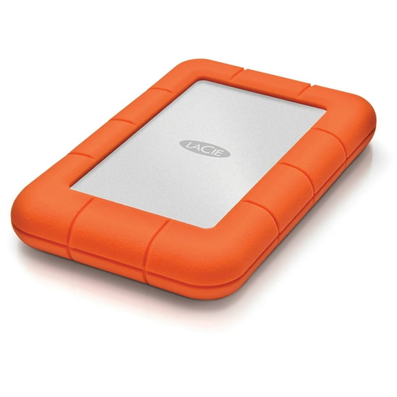 LaCie Rugged Mini SSD 1TB Solid State Drive - USB 3.2 Gen 2x2, speeds up to 2000MB/s, compatible with PC, Mac, and iPad (STMF1000400)
