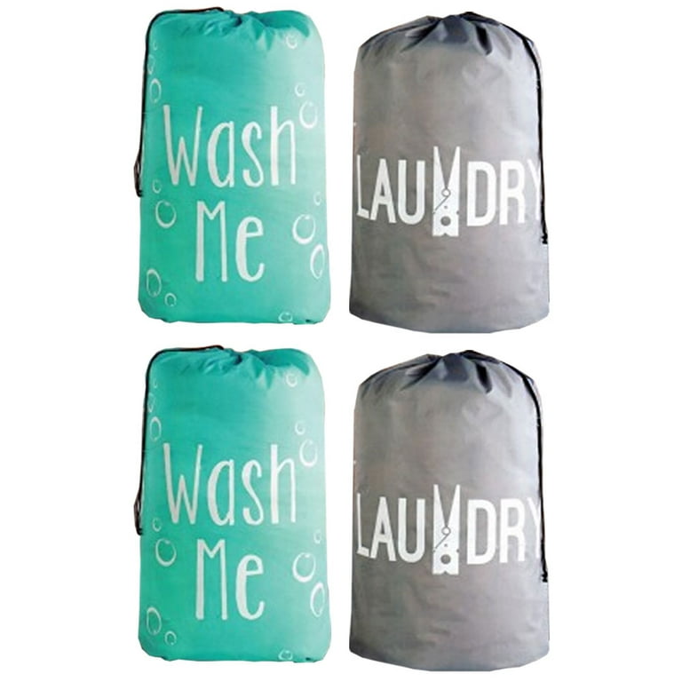 Solid Waterproof Foldable Large Heavy Duty Laundry Backpack Bag Luggage Storage