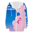thumbnail image 5 of Bovemsi Sweatshirt for Women Comfy For A Cause: Breast Cancer Casual Zip Camo Hoodie, 5 of 7
