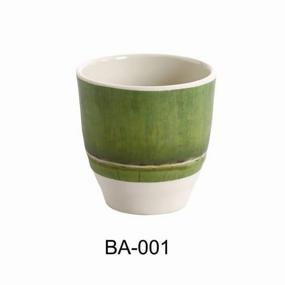 Yanco BA-001 3 in. Dia. Melamine Bamboo Style Tea Cup - 7 oz - Pack of 48