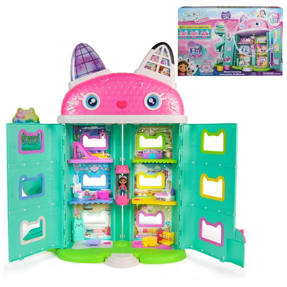 Gabby's Dollhouse: The Movie, Meow-mazing Interactive Dollhouse, Digital Eyes, Sound FX, 7 Rooms
