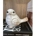 thumbnail image 5 of NEW WHITE Modern Farmhouse Bird Figurine, Bird Statue Sculpture - Carved Rustic Distressed Animal Bird Ornaments - Home Decor Accents Collectible Bird Figurine | Spring, 5 of 5