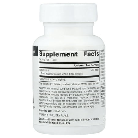 Huperzine A, 200 mcg, 120 Tablets, Source Naturals