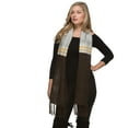 thumbnail image 3 of Merino Bamboo Scarf Sahara Contemporary Charcoal, 3 of 3