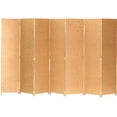 thumbnail image 1 of Legacy Decor Room Divider 7 Panel Weave Design Fiber Beige Color, 1 of 1