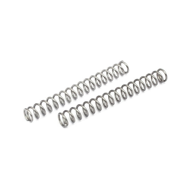 0.8mmx6mmx50mm 304 Stainless Steel Compression Springs Silver Tone 20pcs