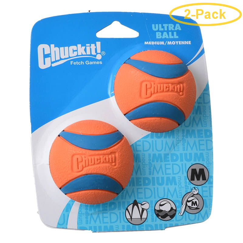 Chuckit Ultra Balls Medium 2 Count (2.25 Diameter) Pack of 2