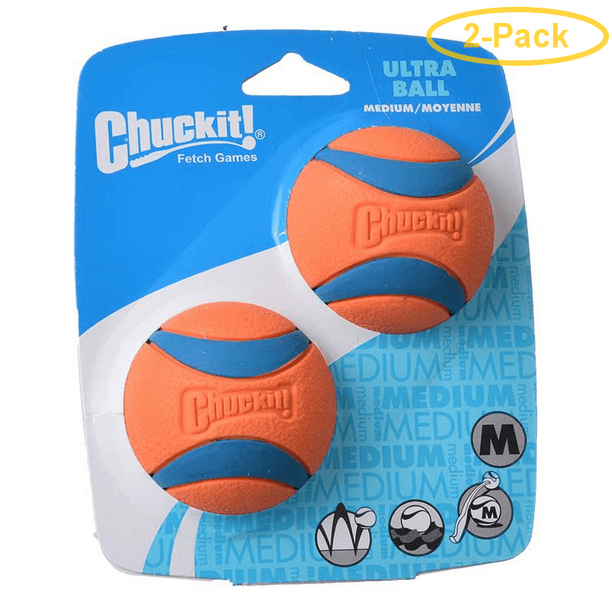 Chuckit Ultra Balls Medium 2 Count (2.25 Diameter) Pack of 2