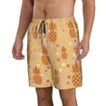 thumbnail image 2 of Disketp Men'S Swim Trunks Hawaiian Breathable Surf Beach Swimsuits Mesh Lining Beach Shorts With Pockets-Pineapples, 2 of 9