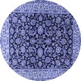 thumbnail image 1 of Ahgly Company Indoor Round Persian Blue Traditional Area Rugs, 3' Round, 1 of 4