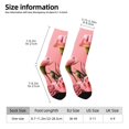 thumbnail image 4 of Goofa Delicate Pink Carnations A Printed Men's Crew Socks, Soft Durable Breathable Moisture-Wicking with Odor Control Cotton socks, 4 of 9