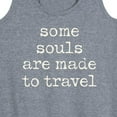 thumbnail image 3 of Instant Message - Some Souls Are Made To Travel - Women's Racerback Tank Top, 3 of 6
