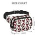 thumbnail image 4 of Disketp Rose Flowers Riñonera de Doble Capa, Bolsa de Cintura Ajustable para Viajes, Correr y Senderismo, Riñonera Ligera para Hombre y Mujer, 4 of 9