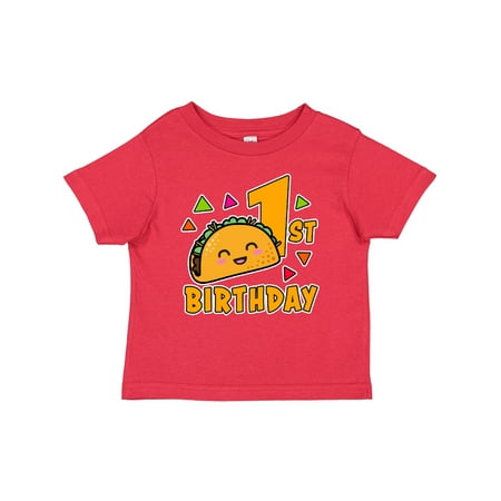 

Inktastic 1st Birthday with Taco and Confetti Gift Baby Boy or Baby Girl T-Shirt