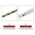 thumbnail image 4 of Uxcell 4pcs M35 High Speed Steel Cobalt Twist Drill Bit 3.5mm Dia 1/4" Hex Shank, 4 of 6