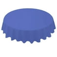 thumbnail image 3 of opvise 84 Inch Round Tablecloth Simple Disposable PE Waterproof Thicker Table Cover Fabric for Home Navy, 3 of 8