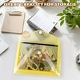 thumbnail image 3 of Clear Plastic Envelopes - 6 Pack Poly Plastic Envelope Folders with Closure A4 Letter Size Waterproof Reusable, 3 of 6
