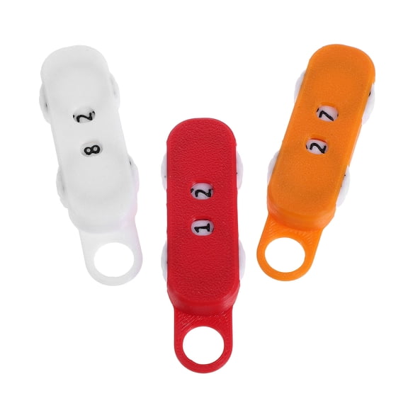 COOPHYA Plastic Knitting Row Counter Set, Easy-to-Read Display, Assorted Colors, 3 Pieces for Multiple Knitting Projects