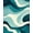 Teal, Pattern 1, variant on ODIKA 5'x7' Machine Washable Non-Slip Area Rug, Abstract Teal Swirl High Traffic Rug, Teal, 217194