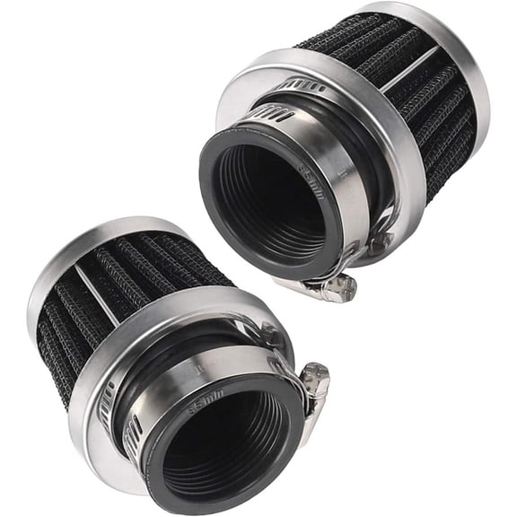2PCS 1 3/8" 35mm Motorcycle Air Filter for ATV Dirt Bike Pocket Mini bikes