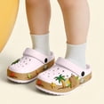 thumbnail image 2 of XIYON Kids Boys Girls Summer Slippers Soft Sole Non Slip Closed Toe Hollow Out Cartoon Design Lightweight Breathable Shoes For Casual Daily Wear,Pink,6-7 Years, 2 of 5