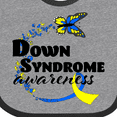 thumbnail image 4 of Inktastic Down Syndrome Awareness with Butterfly and Ribbon Boys or Girls Baby Bib, 4 of 4
