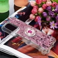 thumbnail image 7 of Case for Xiaomi Redmi Note 10 4G (Not 5G)/Redmi Note 10S With Creativity Clear Quicksand Glitter Flowing Floating Soft w/Stand Bling Diamond Sparkle Phone Case for Redmi Note 10S  Rose Gold, 7 of 7