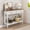 White, variant on 42"Carved 3-Drawer Console Table With Storage Shelf