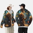 thumbnail image 4 of Fotbe Cute Butterfly Bear Chaqueta con Protección Solar UPF 50+ para Hombre y Mujer, Camisa con Capucha y Bolsillos-Large, 4 of 7