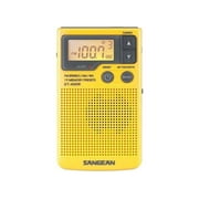 Sangean Portable AM/FM Radios, Yellow, DT-400W