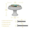 thumbnail image 5 of Platypus Fluorescent Drawer Pulls with Screws: Round 4-Pack Glow-in-the-Dark Knobs for Kitchen Cabinets, Wardrobes, Dressers - Stylish Kitchen Hardware and Drawer Decor, 5 of 6