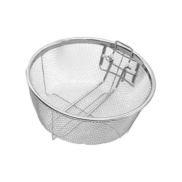 Yuarrent Colador de freidora antideslizante de metal con doble gancho, conveniente y fácil de usar para freír cestas Cocina y Comedor Como se muestra 20*20cm