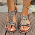 thumbnail image 7 of Orthopedic Sandals For Women 2026 Rhinestones Flat Sandals Dressy Comfort Walking With Non Slip On Casual Summer Beach Shoes Sparkling Jeweled Bohemian,Red Size 43, 7 of 7