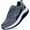 Grayblack, variant on Walking Shoes for Men – Arch Support Plantar Fasciitis with Orthotic Design, Breathable Non-Slip Tennis Sneakers