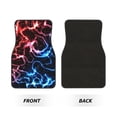 thumbnail image 2 of Honeii Red And Blue Lightning Print Car Foot Mat Four-Piece Set - Front & Rear Universal Car Floor Mats for SUVs, Trucks, Sedans, 2 of 7