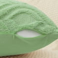thumbnail image 3 of DecorUhome Paquete de 2 fundas de almohada de 18 x 18, fundas de almohada de lana sintética suave para sofá, color beige (solo funda de almohada, no incluye rellenos), 3 of 8