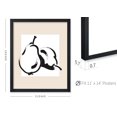 thumbnail image 2 of Poster Master Pears Poster - Retro Pear Silhouette Print - Fruit Art - Line Art - Sketch Art - Chic Boho Art - Abstract Art - Minimal Art - Kitchen or Dining Room Wall Decor, 11x14 Black Framed, 2 of 4