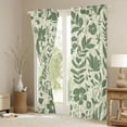 thumbnail image 3 of jejeloiu Retro Rustic Botanical Black Out Curtains,Natural Plant Curtains Pack of 2 (42x63 Each),Green Leaf Flower Bedroom Curtains For Girls Kids,Super Cozy Room Decor, 3 of 6